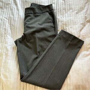 Ann Taylor Factory Women’s size 8 Gray Mid Rise Straight Leg Trousers flat front